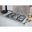WHIRLPOOL PIANO COTTURA DA INCASSO A GAS 73 CM 5 FUOCHI INOX IXELIUM GRIGLIE IN GHISA GMR 7522/IXL