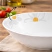 MA MAISON INSALATIERA IN PORCELLANA 22,5 CM CON MARGHERITE, CIOTOLA PER INSALATA DECORATA BIANCA