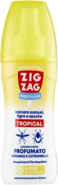 ZIG ZAG ANTI-ZANZARE TROPICAL NO GAS 100ML FRAGRANZA GERANIO/CITRONELLA