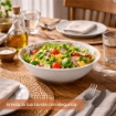 MA MAISON INSALATIERA IN PORCELLANA 22,5X6H CM DECORATA, CIOTOLA PER INSALATA E TAVOLA, CON MOTIVO FLOREALE ORO