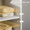 COLONNA DA BAGNO CON 2 RIPIANI APERTI E 2 ARMADIETTI 30X31.5X169 CM BIANCO LEGNO
