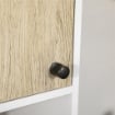 COLONNA DA BAGNO CON 2 RIPIANI APERTI E 2 ARMADIETTI 30X31.5X169 CM BIANCO LEGNO