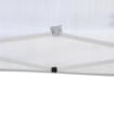 GAZEBO STRUTTURA IN ACCIAIO PIEGHEVOLE RIVESTIMENTO TESSUTO OXFORD BIANCO 3X3M