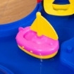 PLAYSET ACQUATICO 53 PEZZI CON ACQUA E SABBIA, PERCORSO ACQUATICO PER BAMBINI 3-6 ANNI CON ACCESSORI E PARTI COMPONIBILI, IN PP, 123X90X7CM, BLU E ROSSO