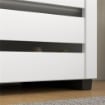 MOBILE SCARPIERA A 5 LIVELLI CON 4 RIPIANI REGOLABILI E ANTE A DOGHE IN LEGNO 76X33PX98 CM BIANCO