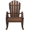 SEDIA A DONDOLO STILE RUSTICO ADIRONDACK IN LEGNO DI ABETE