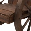 SEDIA A DONDOLO STILE RUSTICO ADIRONDACK IN LEGNO DI ABETE
