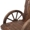 SEDIA A DONDOLO STILE RUSTICO ADIRONDACK IN LEGNO DI ABETE