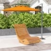 SEDIA A DONDOLO DA GIARDINO A S CON SEDUTA ERGONOMICA, IN LEGNO DI ABETE E DI PINO, 130X60X60 CM