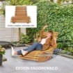 SEDIA A DONDOLO DA GIARDINO A S CON SEDUTA ERGONOMICA, IN LEGNO DI ABETE E DI PINO, 130X60X60 CM