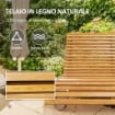 SEDIA A DONDOLO DA GIARDINO A S CON SEDUTA ERGONOMICA, IN LEGNO DI ABETE E DI PINO, 130X60X60 CM
