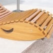SEDIA A DONDOLO DA GIARDINO A S CON SEDUTA ERGONOMICA, IN LEGNO DI ABETE E DI PINO, 130X60X60 CM