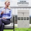 SET DA GIARDINO RATTAN CON DIVANETTO 2 POSTI 2 POLTRONE E TAVOLINO IN VETRO CUSCINI SFODERABILI GRIGIO