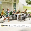 TAVOLO DA PRANZO DA GIARDINO ALLUNGABILE 80-160 CM PER 4-6 POSTI BIANCO