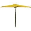 OMBRELLONE MEZZALUNA DA MURO IN ALLUMINIO COLORE GIALLO 300 X 150 X H 250 CM USATO COME NUOVO