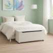 PANCA CONTENITORE REALIZZATA IN LEGNO100X40X35 CM COLORE BIANCO USATO COME NUOVO