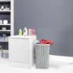 MOBILE COPRILAVATRICE SINGOLO CON APERTURA A SERRANDA DIMENSIONE 65X68X88H CM COLORE BIANCO USATO COME NUOVO