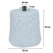 MAURY'S BASE SUPPORTO ALBERO DI NATALE EFFETTO TRONCO DIMENSIONI 22X22X23+5 CM COLORE BIANCO PER ALBERO DA 120 CM A 180 CM USATO COME NUOVO