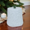 MAURY'S BASE SUPPORTO ALBERO DI NATALE EFFETTO TRONCO DIMENSIONI 22X22X23+5 CM COLORE BIANCO PER ALBERO DA 120 CM A 180 CM USATO COME NUOVO