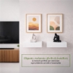 MENSOLA CON CASSETTO DA PARETE SISTEMA REGGIMENSOLA A SCOMPARSA COLORE BIANCO IN LEGNO MDF 40X24X10 CM USATO COME NUOVO