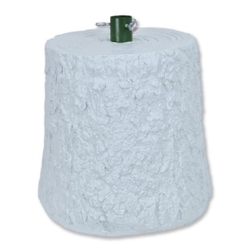 MAURY'S BASE SUPPORTO ALBERO DI NATALE EFFETTO TRONCO DIMENSIONI 32X26X30+4CM BIANCO ARTICOLO USATO