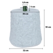 MAURY'S BASE SUPPORTO ALBERO DI NATALE EFFETTO TRONCO DIMENSIONI 32X26X30+4CM BIANCO ARTICOLO USATO