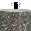 SUPPORTO BASE PER ALBERO DI NATALE  DA 150 A 240H CM Ø35 X 35+6 CM - MARRONE CHIARO ARTICOLO USATO