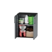 ARMADIO BASSO IN POLIPROPILENE CON 2 ANTE E RIPIANO 68 X 37 X H84 CM 