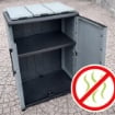 ARMADIO PATTUMIERA BASSO IN PLASTICA 3 SCOMPARTI DIMENSIONI 68 X 37 X H84 CM 