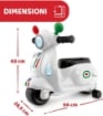CHICCO VESPA PER BAMBINI PRIMAVERA BIANCA MOTO GIOCATTOLO CAVALCABILE CON PANNELLO ELETTRONICO ARTICOLO USATO