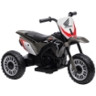 MOTO DA CROSS ELETTRICA PER BAMBINI LICENZA HONDA CRF450RL A 3 RUOTE CON CLACSON, 71X40.5X43.5 CM, GRIGIO