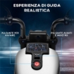 MOTO ELETTRICA PER BAMBINI 18-36 MESI CON ROTELLE E FANALE, 76X42X57 CM, BIANCO E NERO