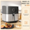 FRIGGITRICE AD ARIA DA 8L, AIR FRYER 1700W CON 8 PROGRAMMI E CIRCOLAZIONE ARIA CALDA A 360¦, DISPLAY LED, NERO