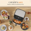 FRIGGITRICE AD ARIA DA 8L, AIR FRYER 1700W CON 8 PROGRAMMI E CIRCOLAZIONE ARIA CALDA A 360¦, DISPLAY LED, NERO