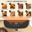 FRIGGITRICE AD ARIA DA 8L, AIR FRYER 1700W CON 8 PROGRAMMI E CIRCOLAZIONE ARIA CALDA A 360¦, DISPLAY LED, NERO