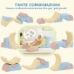 SET 5 COSTRUZIONI MORBIDE PER BAMBINI 1.5-8 ANNI, IN TESSUTO EFFETTO VELLUTO E SPUGNA, MULTICOLORE