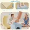 SET 5 COSTRUZIONI MORBIDE PER BAMBINI 1.5-8 ANNI, IN TESSUTO EFFETTO VELLUTO E SPUGNA, MULTICOLORE