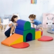 SET DA GIOCO PER BAMBINI 1-3 ANNI DA 7 BLOCCHI MULTICOLORE IN PU E EPE, 170X130X40 CM