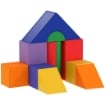 SET DI COSTRUZIONI MORBIDE PER BAMBINI DA 1-3 ANNI CON 11 FORME, IN PU E EPE, COLORI VARI