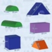 SET DI COSTRUZIONI MORBIDE PER BAMBINI DA 1-3 ANNI CON 11 FORME, IN PU E EPE, COLORI VARI