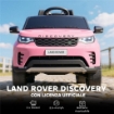 MACCHINA ELETTRICA PER BAMBINI LICENZA LAND ROVER CON FARI LED, CLACSON E TELECOMANDO, 105X68.5X58 CM, ROSA