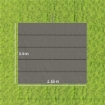 TETTUCCIO DI RICAMBIO PER GAZEBO 3X3 M CON 10 FORI DI DRENAGGIO, GRIGIO CHIARO