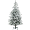 ALBERO DI NATALE INNEVATO ALTO 180 CM CON RAMI REALISTICI E BASE IN METALLO PIEGHEVOLE
