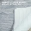COPERTA ELETTRICA 160X140 CM CON 5 LIVELLI DI CALORE E 2 TELECOMANDI, IN PILE E POLIESTERE GRIGIO