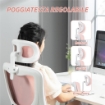 SEDIA DA UFFICIO REGOLABILE E RECLINABILE CON POGGIATESTA RIMOVIBILE, IN TESSUTO A RETE, 60X59X114-122 CM, ROSA