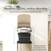 CESTINO RIFIUTI DA 12L A INFRAROSSI CON SECCHIO RIMOVIBILE, IN ACCIAIO INOX, ABS E PP, 28X22X41 CM, ARGENTO