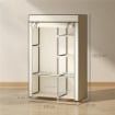 ARMADIO PORTATILE ARMADIO GUARDAROBA SALVASPAZIO, 103X43X162.5CM, CREMA
