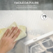 SCARPIERA MODULARE IN PP CON 8 CUBI CONTENITORI E PORTA MAGNETICA, 25X35X19 CM, BIANCO E TRASPARENTE