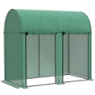 SERRA DA GIARDINO DA 2 M¦, 2 PORTE AVVOLGIBILI, COPERTURA IN PE 140G/M¦ ANTI-UV, 2X1X1.78M, VERDE