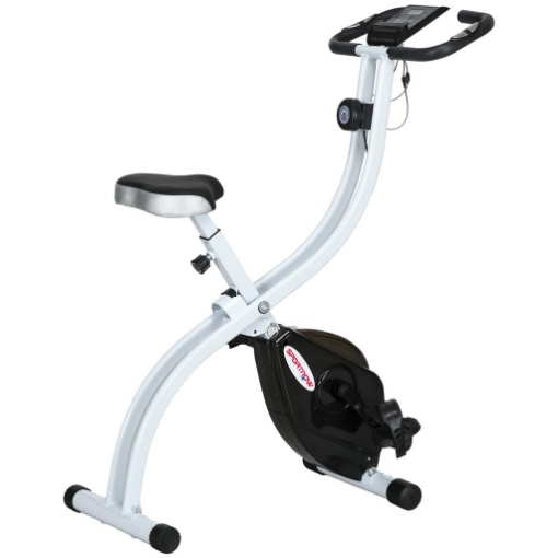 CYCLETTE MAGNETICA PIEGHEVOLE A 8 LIVELLI DI RESISTENZA CON SEDUTA REGOLABILE, IN ACCIAIO, 97X43X110 CM, NERO